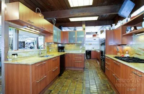 mid-century-modern-kitchen-tiled-floor