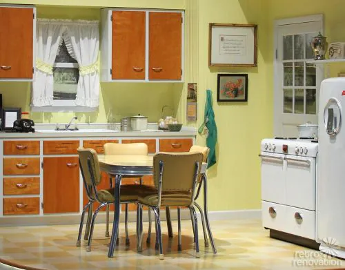 Retro Yellow-Kitchen