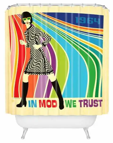 mod shower curtain