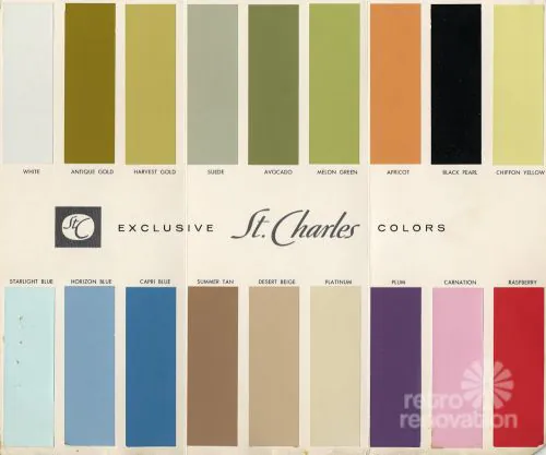 1960s kitchen cabinet colors