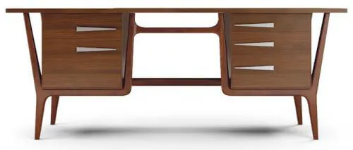 mid century modern style desk joybird