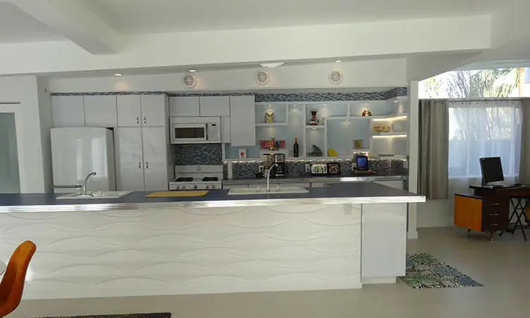 steel kitchen cabinets in a palm springs kitchen