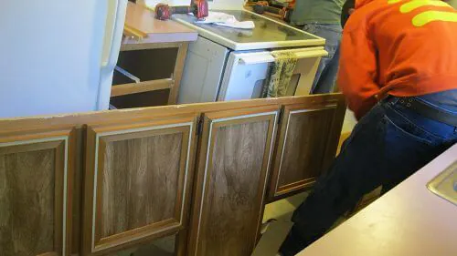 removing-old-cabinets