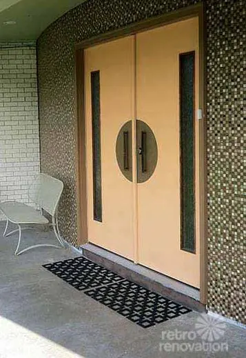 DIY mid century front door
