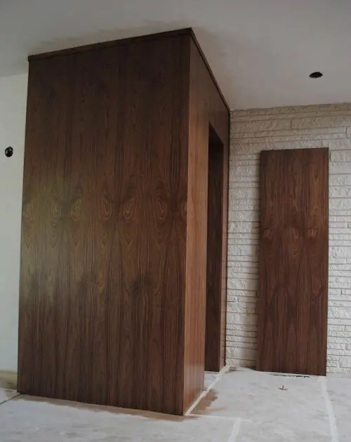 midcentury entry door