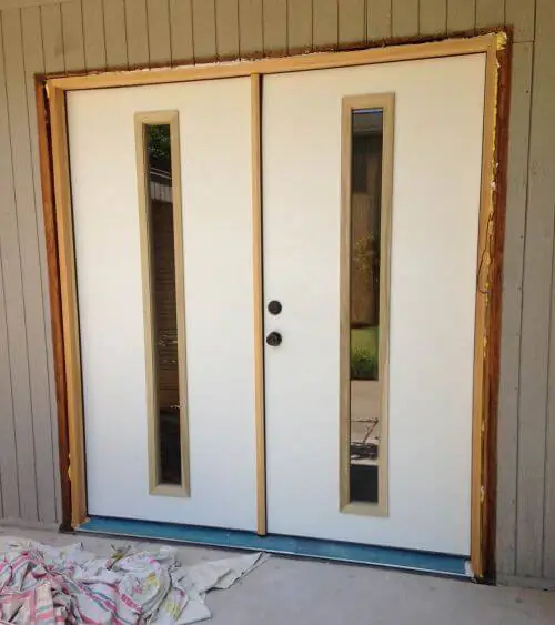 midcentury entry door