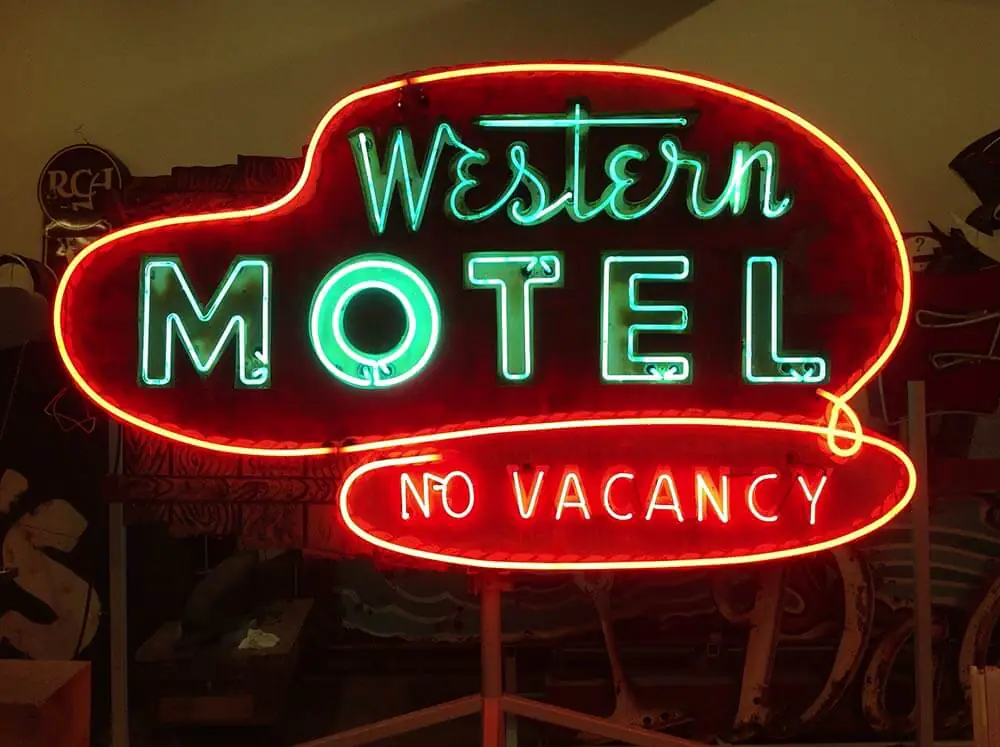 Western Motel Neon sign