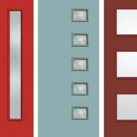 Midcentury modern front doors