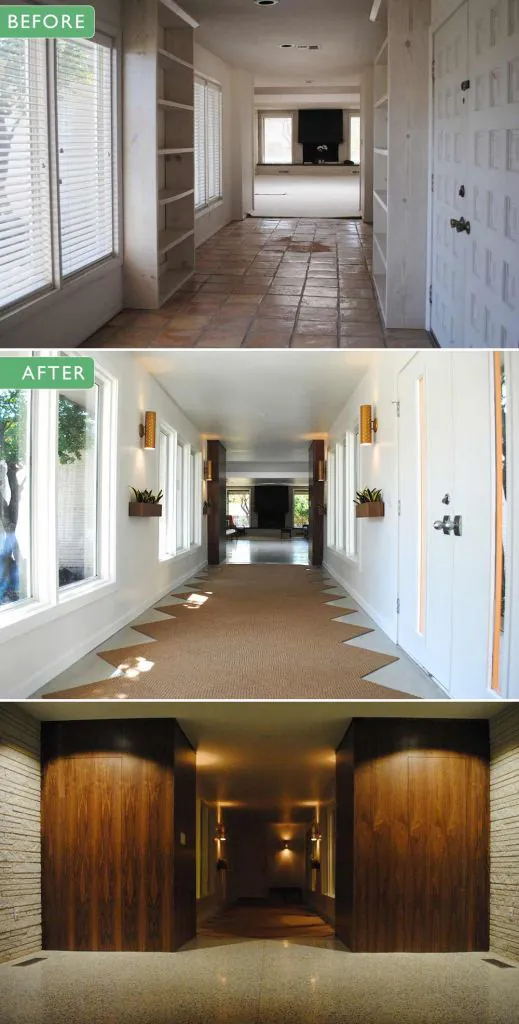 Midcentury-modern-hallway
