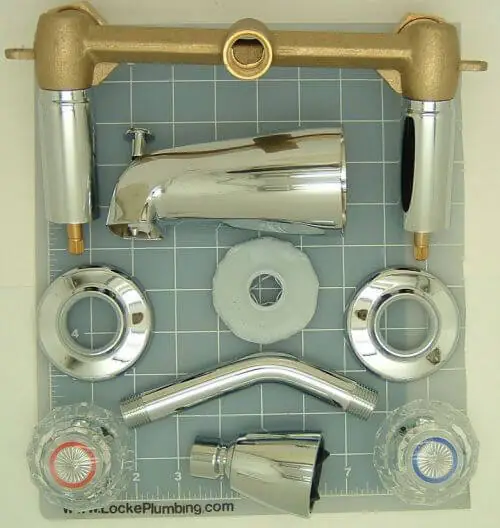 vintage style shower tub faucets