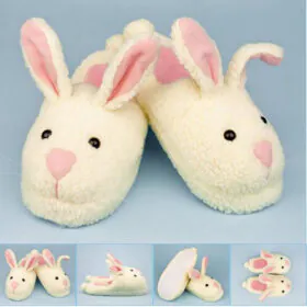 retro bunny slippers