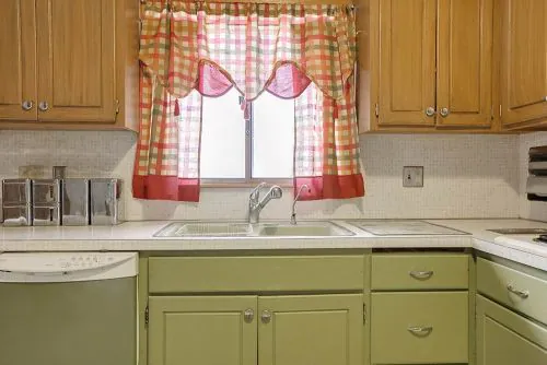 avocado green kitchen