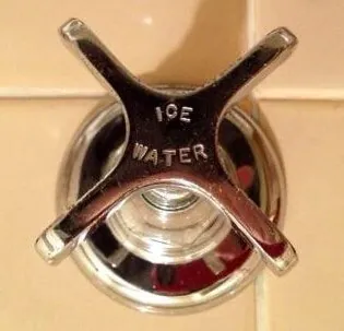 rare bathroom faucets ice water delivered by separate tap in bathroom