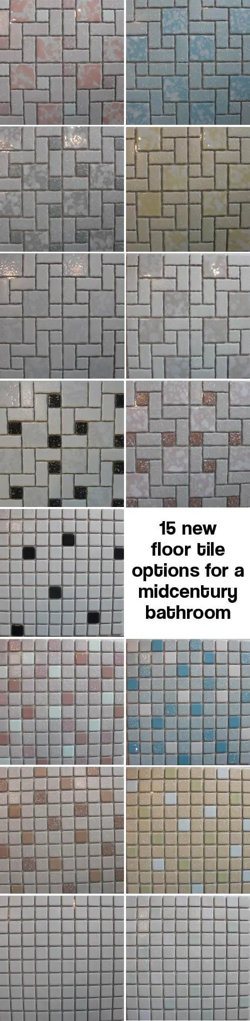 retro bathroom floor tile