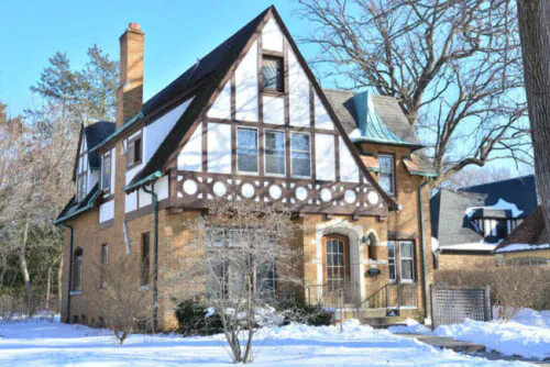 Tudor home exterior