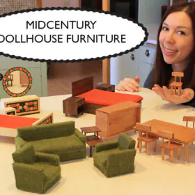 midcentury dollhouse furniture