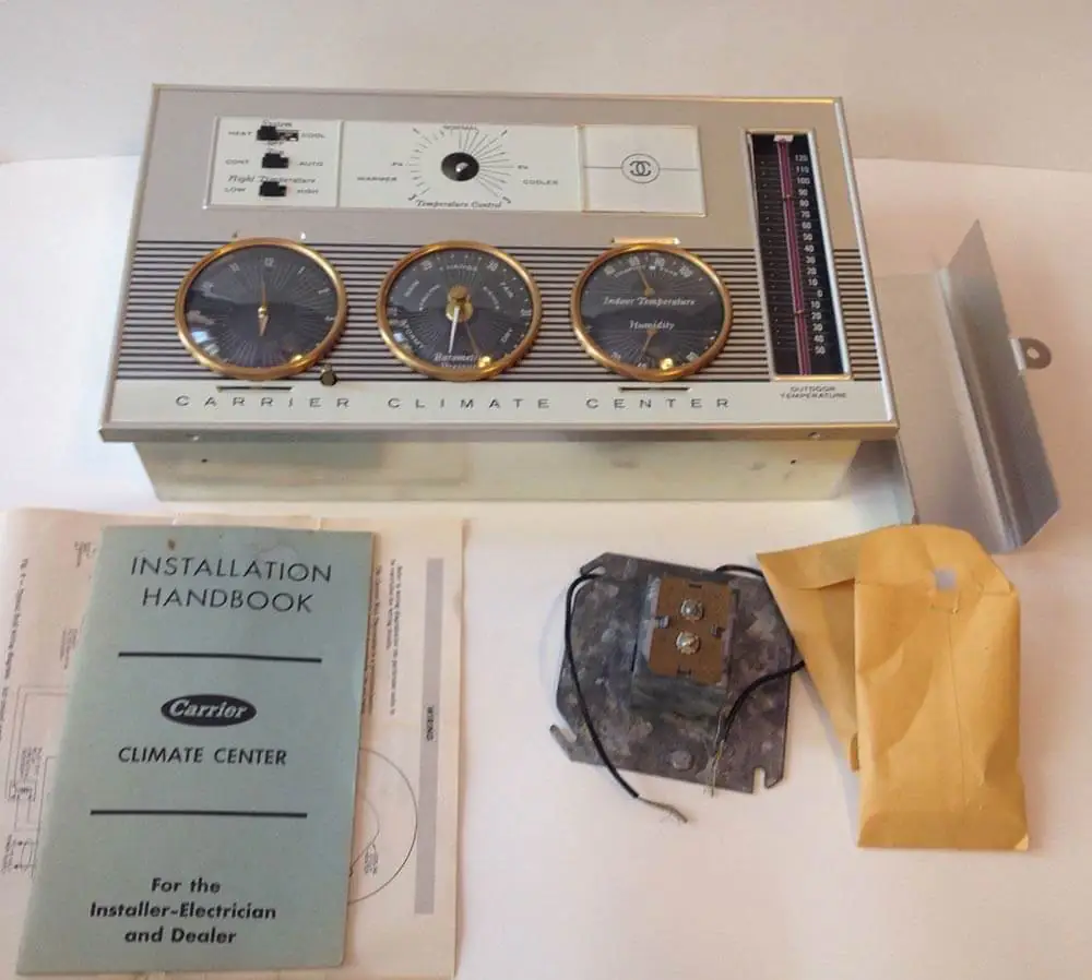 vintage air conditioner carrier climate center thermostat vintage