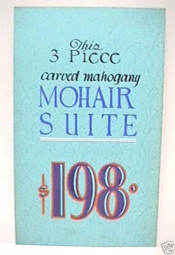 vintage furniture store sign