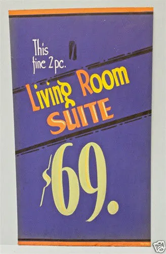 vintage furniture store sign
