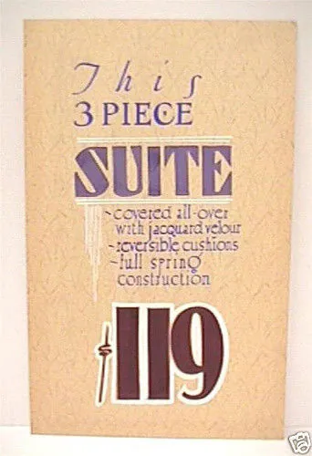 vintage furniture store sign