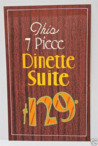 vintage furniture store sign
