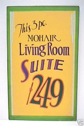 vintage furniture store sign