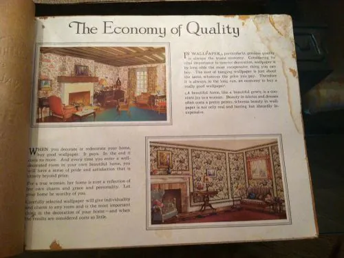 vintage wallpaper sample book