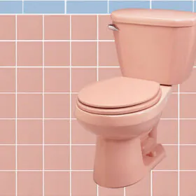 pink and blue bathroom