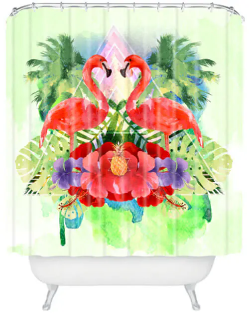 Flamingo shower curtain