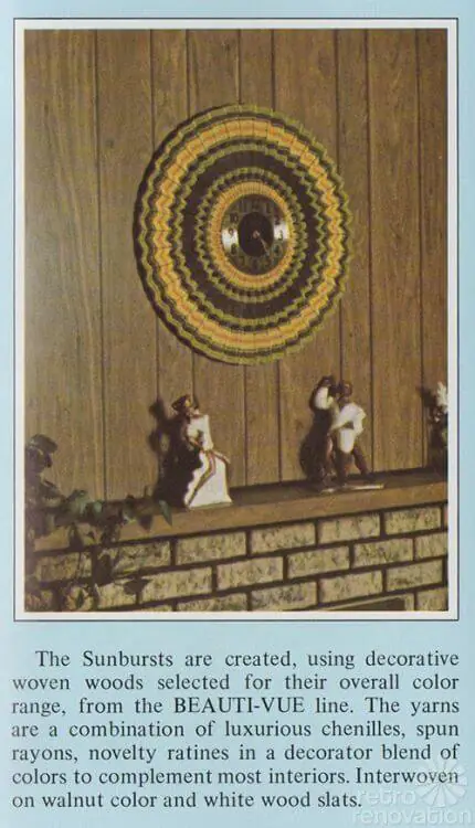 retro sunburst clock
