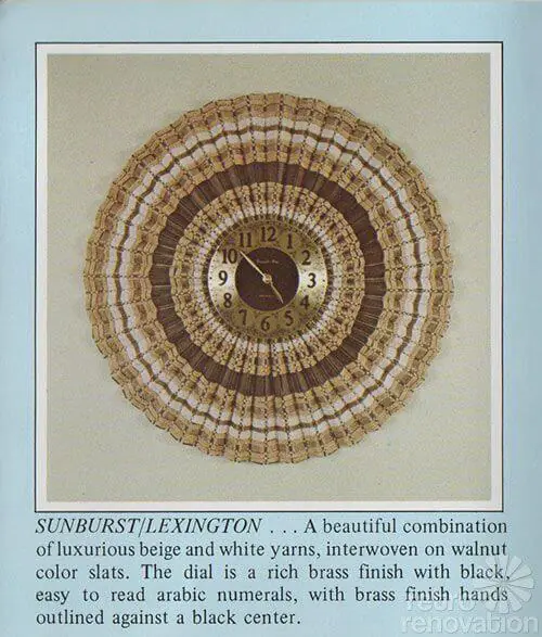 retro sunburst clock
