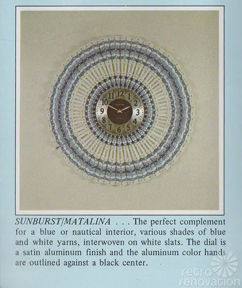 retro sunburst clock