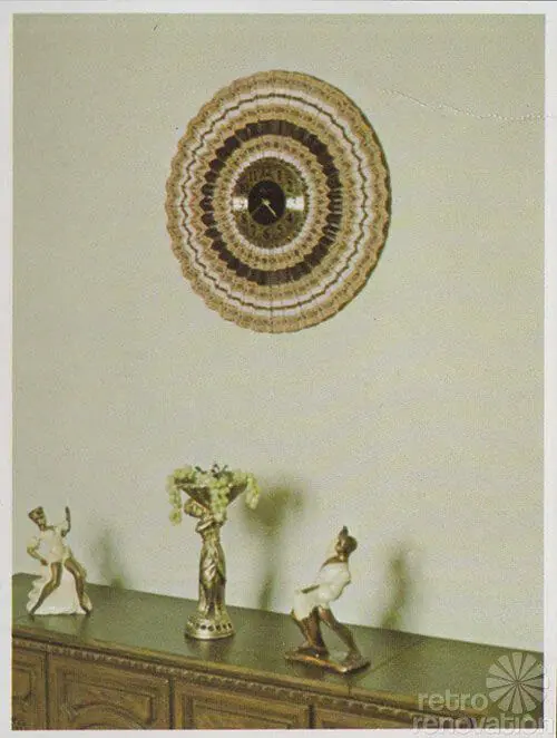 retro sunburst clock