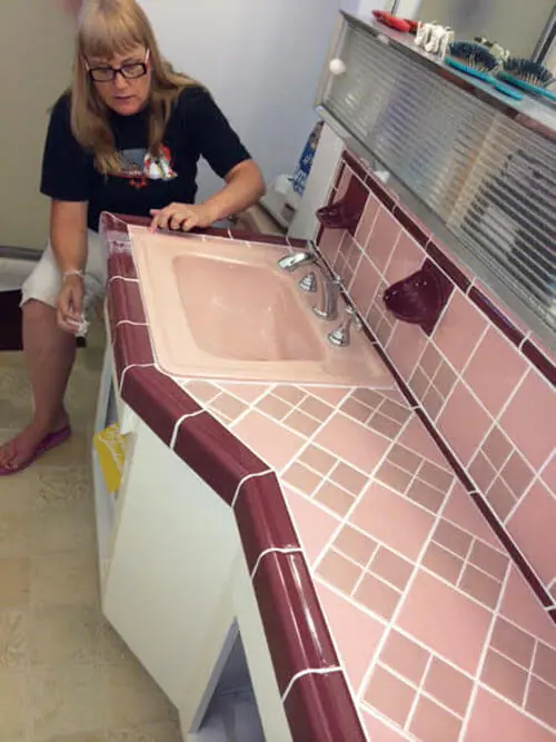 midcentury bathroom