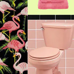 pink bathroom