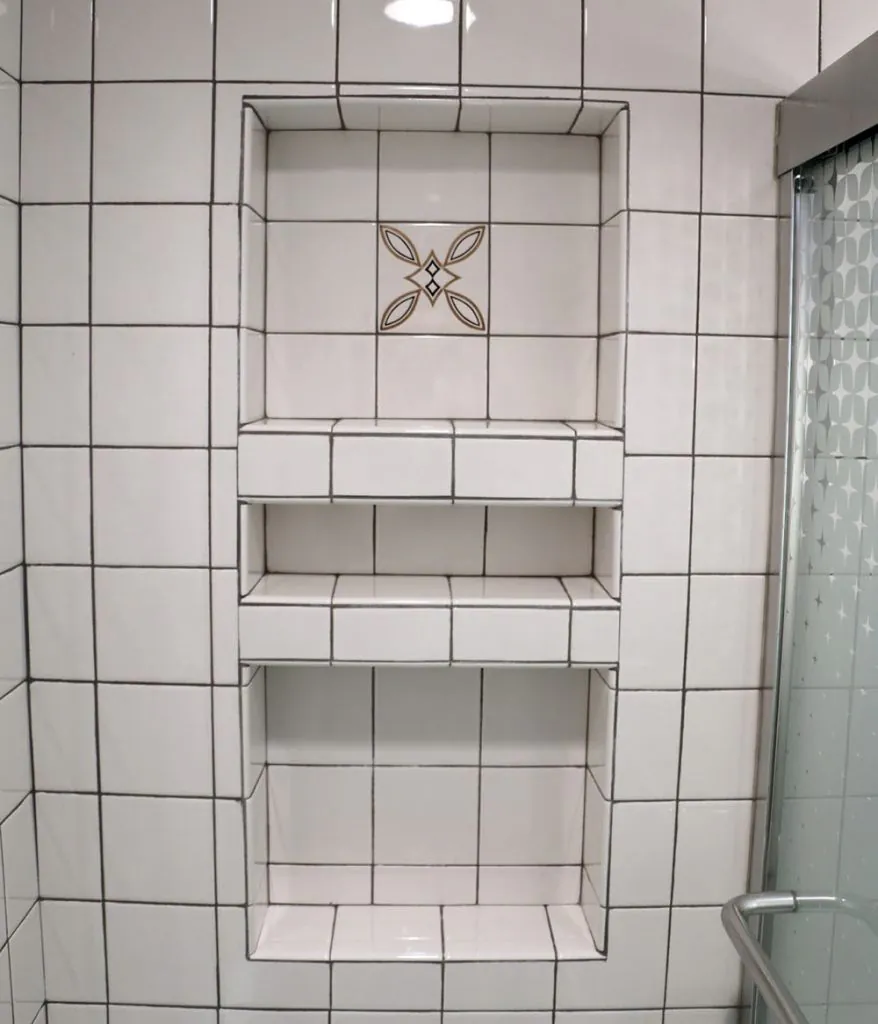 vintage aqua bathroom