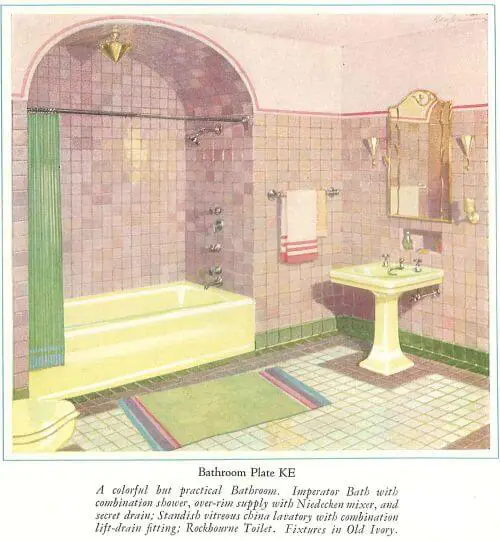 vintage ivory bathroom