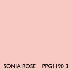 midcentury pink paint
