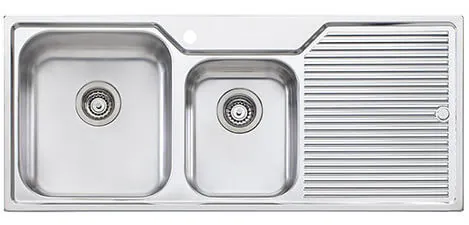stainless steel drainboard sink