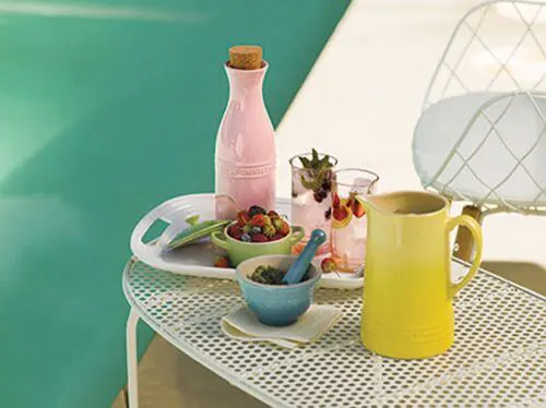 pink kitchenware
