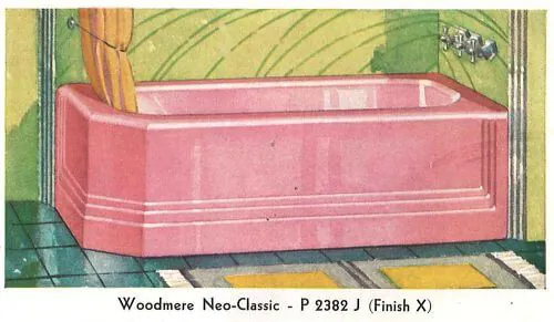 vintage pink bathroom