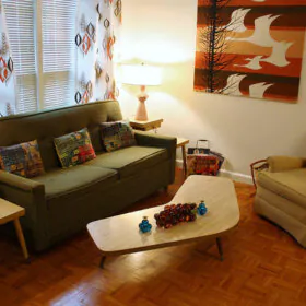midcentury living room
