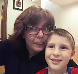 Margie with grandson Aharon.