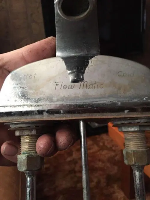 vintage single lever bathroom faucet