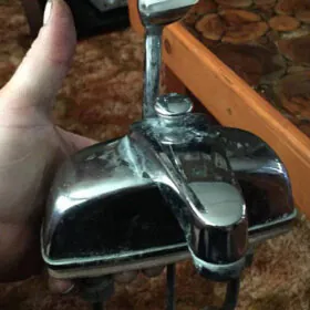 vintage single lever bathroom faucet