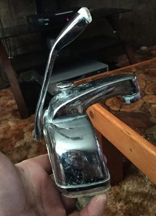 vintage single lever bathroom faucet