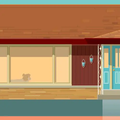 midcentury home portrait