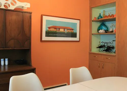 midcentury ranch house portrait