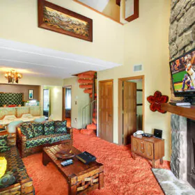 1970s decor in ski chalet