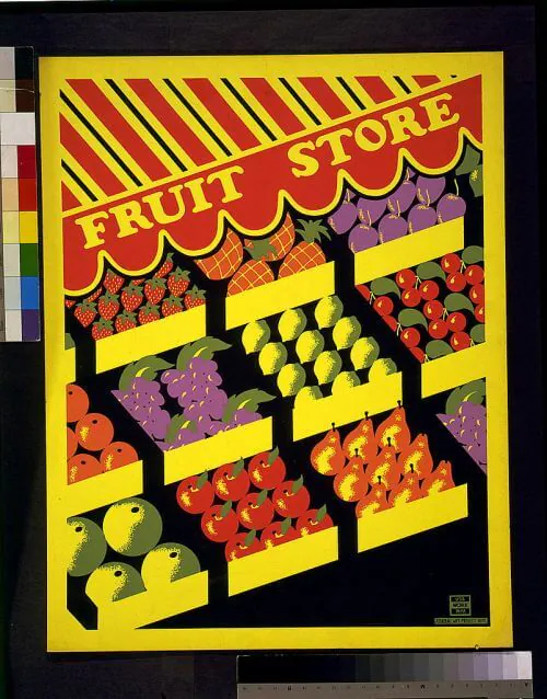 WPA-poster-fruit-store